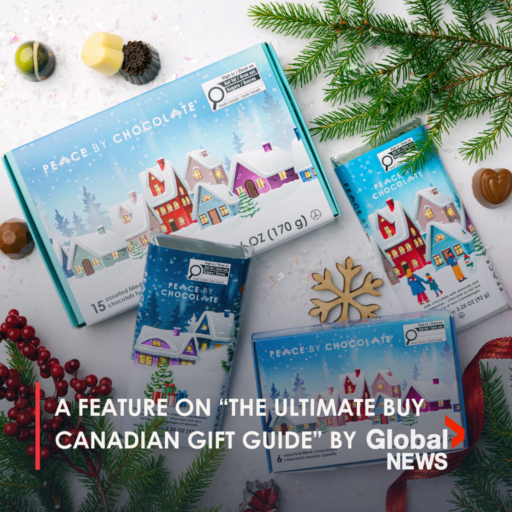 Peace by Chocolate Featured in Global News’ “Ultimate Buy Canadian Gift Guide”