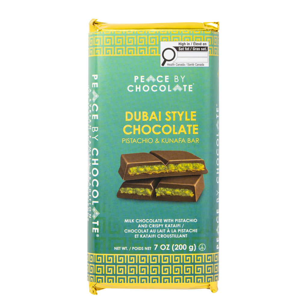 200g Dubai-Style Milk Chocolate Pistachio and Crispy Kataifi Filling Bar