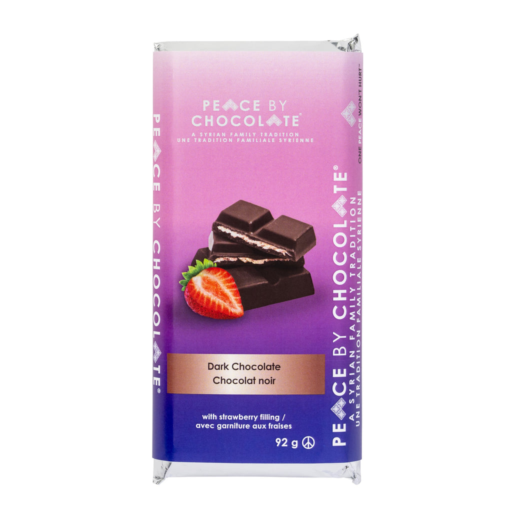 92g Dark Chocolate and Strawberry Filling Bar