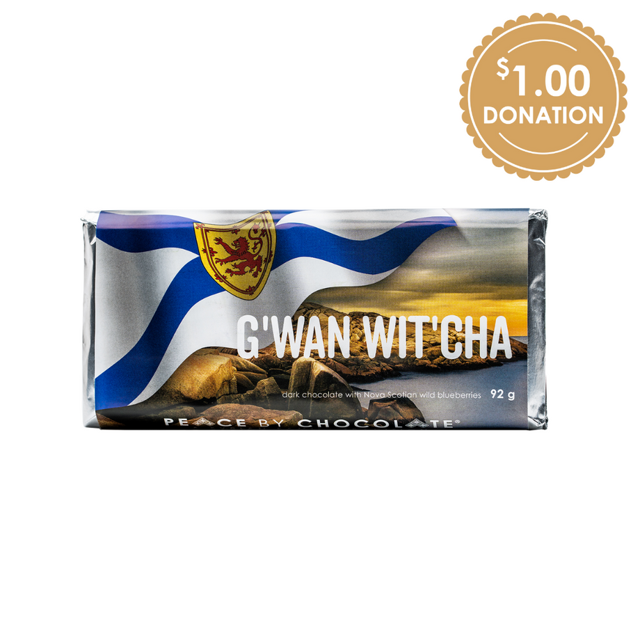 92g G'wan Wit Cha Nova Scotia Bar – Peace by Chocolate