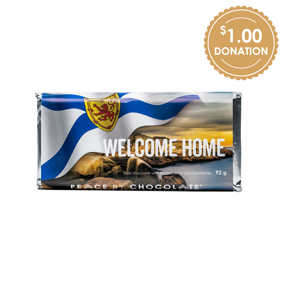 92g Welcome Home Nova Scotia Bar – Peace by Chocolate
