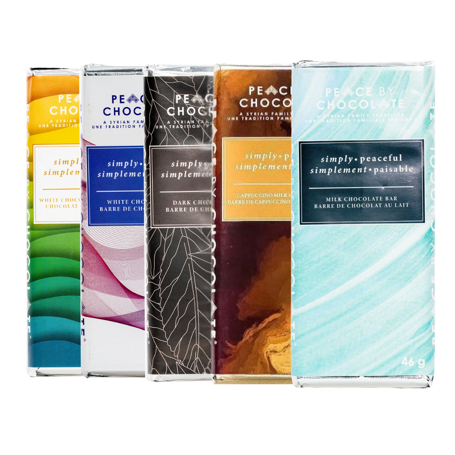 46g Simply Peaceful Bars - 5 Pack – Peace by Chocolate