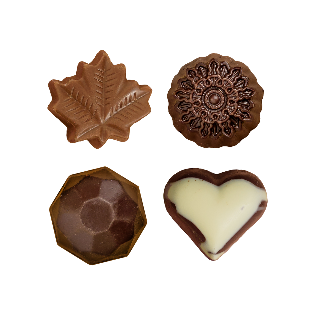 4 Chocolate Pieces (Various Shapes)